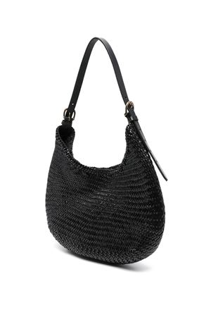 Black Luna Mezza shoulder bag DRAGON DIFFUSION | 8021DGS6MATBLACK